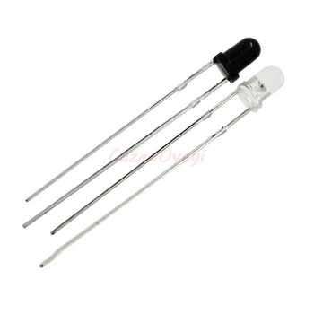 

100pcs/lot 50pairs 3mm 940nm LEDs infrared emitter and IR receiver diodes EACH 50PCS In Stock