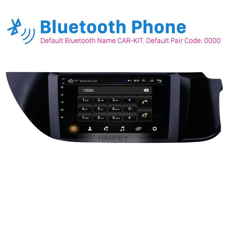 Harfey 9 дюймовый hd-сенсорный экран Android 8,1 Автомобильный gps радио для- Suzuki Alto K10 с Bluetooth wifi Поддержка Carplay SWC