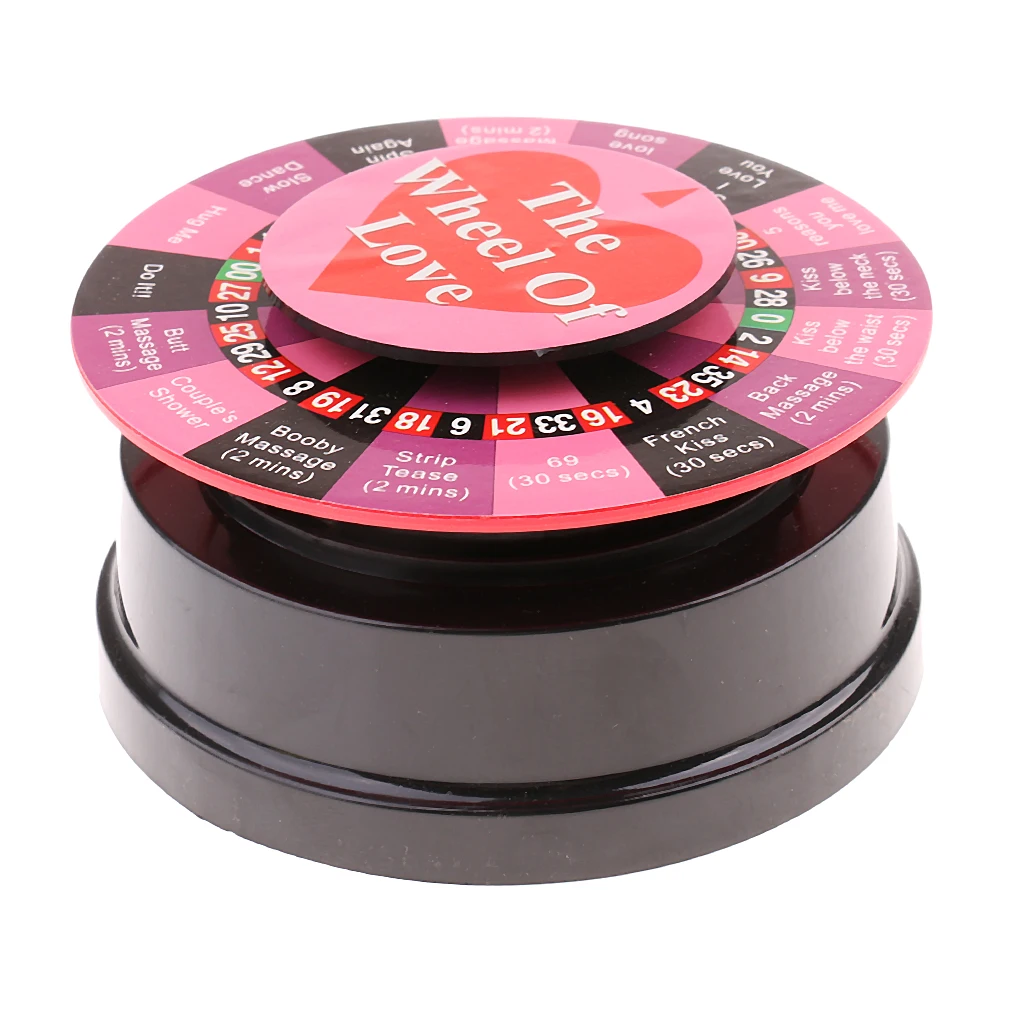 Truth Or Dare Game, Electric Turntable Roulette Wheel, Couples Lovers Supply