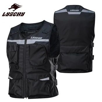 

LYSCHY LY-V02 Riding Motorcycle Vest Moto Motorbike Waistcoat Suit Jacket Man Clothing Protection Biker Motorcycles Vests Black