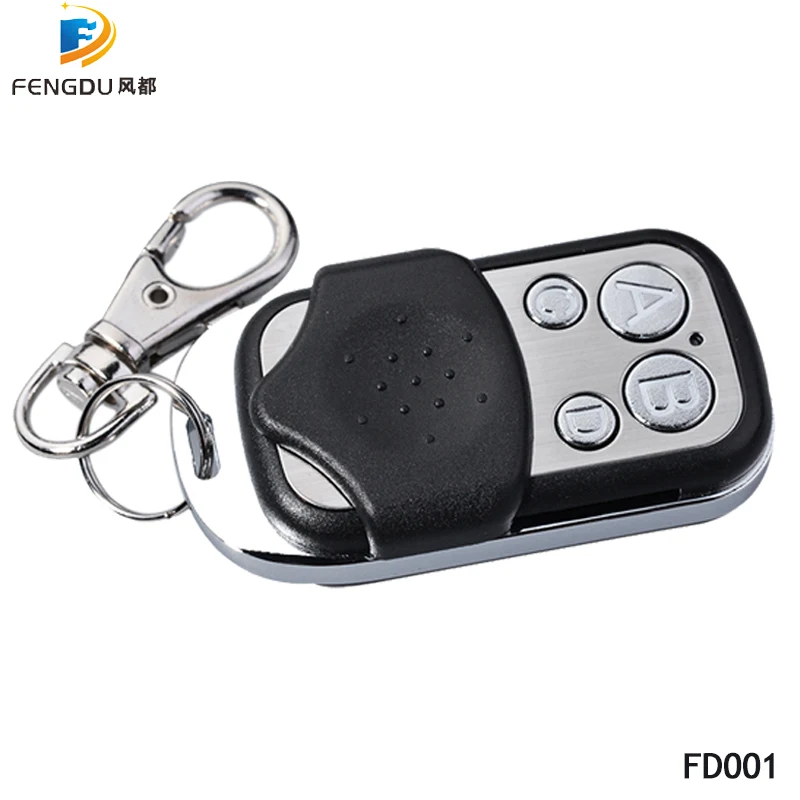 

Wireless 4 Buttons Remote Control Car Key Duplicator Adjustable Frequency 250-480mhz Electric Gate Garage Door Keychain