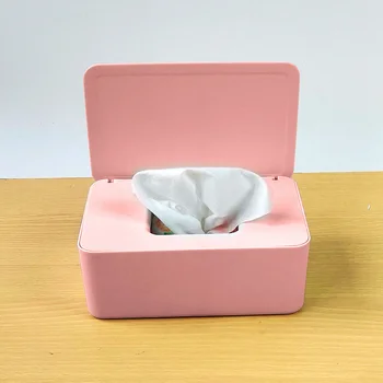 

Dustproof Tissue Storage Box Case Wet Wipes Dispenser Holder with Lid for Home Office Desk Car DTT88
