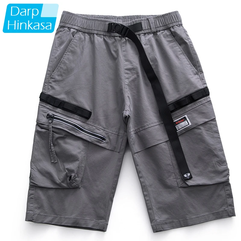 

DARPHINKASA 2020 Summer New Cargo Shorts Loose Casual Men High-Quality Tactical Pants Breathable Plus Size