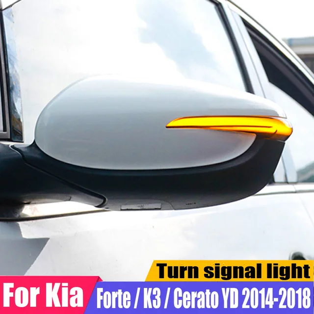 2pcs Rearview מראה דינמי נצנץ Turn אות אור LED עבור Kia Ceed JD 2013 2018 פורטה K3 Cerato YD 2014 2018