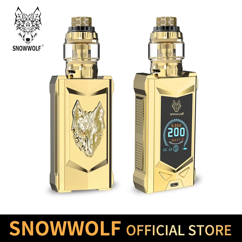 Kit de vapeo de 200W, kit de cigarrillos electrónicos de gran potencia, sigelei Snowwolf mfeng