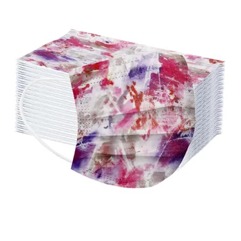 

90Pcs Unisex Camouflage face mask For Man Women Disposable Industrials 3-Ply Non-woven Design Face Masks Mondkapjes In stock