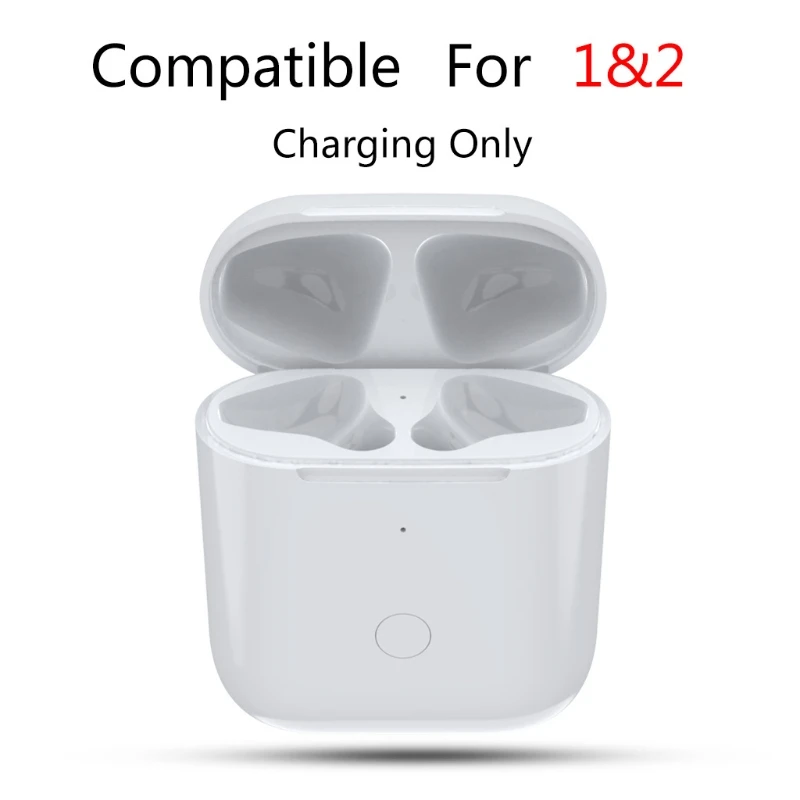 Беспроводной зарядный бокс подходит для Airpods- 1 & 2 идеальный чехол зарядного