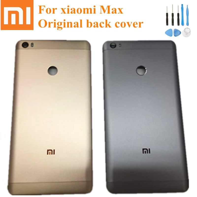 

Original XiaoMi Replacement metal Battery Back Cover Door For Xiaomi Max mi Max Rear Housing Protective Phone Back tools