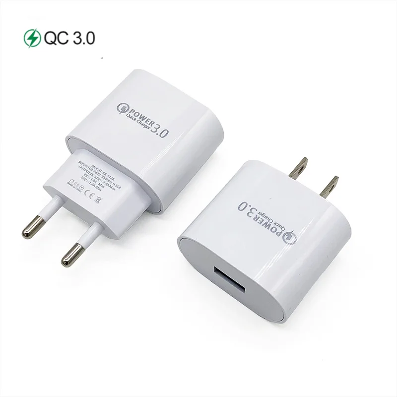 Быстрое зарядное устройство USB 3 0 18 Вт QC3.0 QC быстрое для iPhone Samsung Xiaomi Huawei настенный