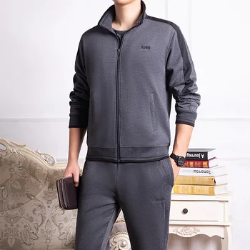 

Men's Sport Runing Tracksuit Mens Clothing 2 Pieces Sets Man Streetwear Jackets And Jogging Pants Comfortable Sportswear