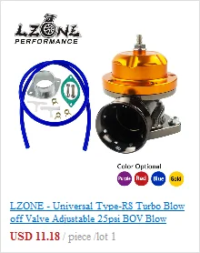LZONE-алюминиевый турбо-фланец турбо входы-BOV боты Впускной предохранительный клапан bov адаптер серебро, фиолетовый, красный, золото JR5754