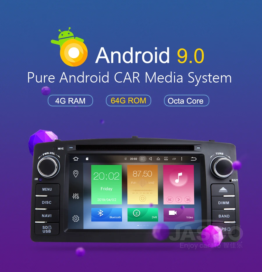 Clearance HD Android 9.0 Car Stereo For Toyota Corolla E120 BYD F3 GPS RADIO Stereo Car dvd Navigation Multimedia Unit 0