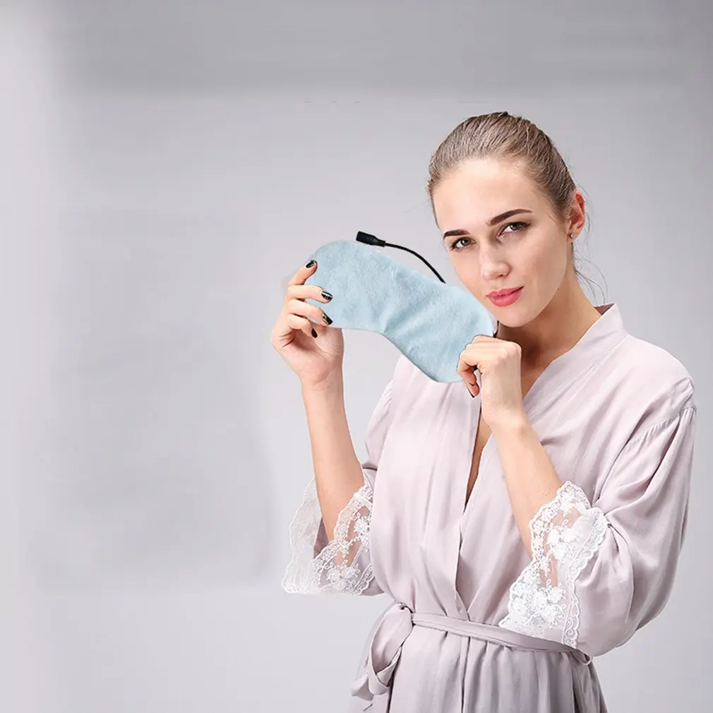 Usb Паровая маска для глаз горячий компресс Eyemask нагрев Eyemask тепловой щит для снятия усталости глаз ледяная маска