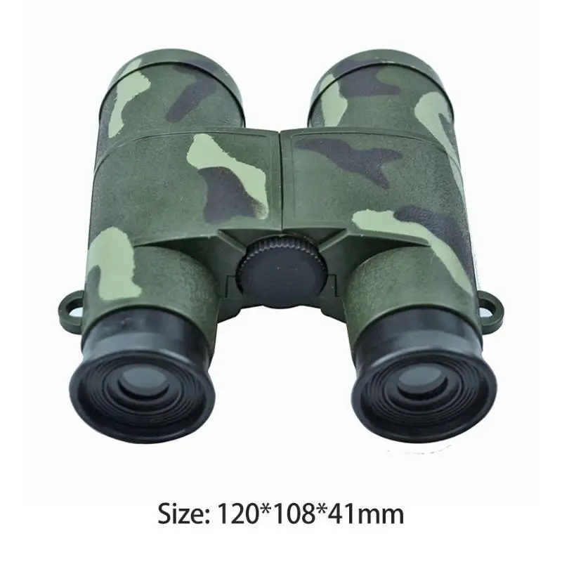 Children Kid Magnification Toy 6X Glass Lens Camouflage Binocular Telescope Home Docar