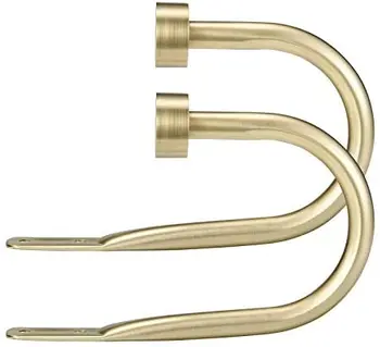 

Curtain Holdback, Quality Metal Decorative Curtain Holdbacks with Zinc Alloy Cap Finials, Set of 2 Window Curtain Holdbacks