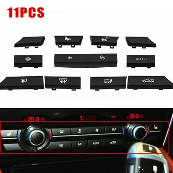 

New Arrival High Quality 11PCS Button Key Cover Repair Kit A/C Heater Switch Fit For BMW 5 6 7 F10 F01 F1