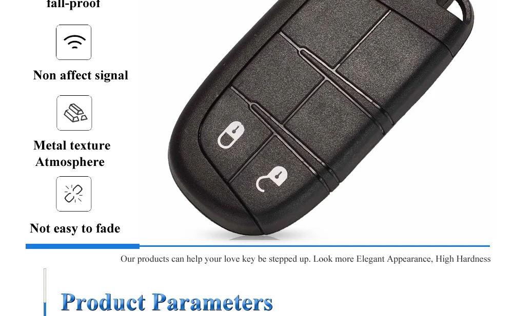 10 pz auto Smart portachiavi Shell per Jeep Grand Cherokee Dodge Ram 1500 viaggio caricabatterie Dart Challenger Durango Chrysler 300 - H15d952b565a84cbe9412e00929a3b215K