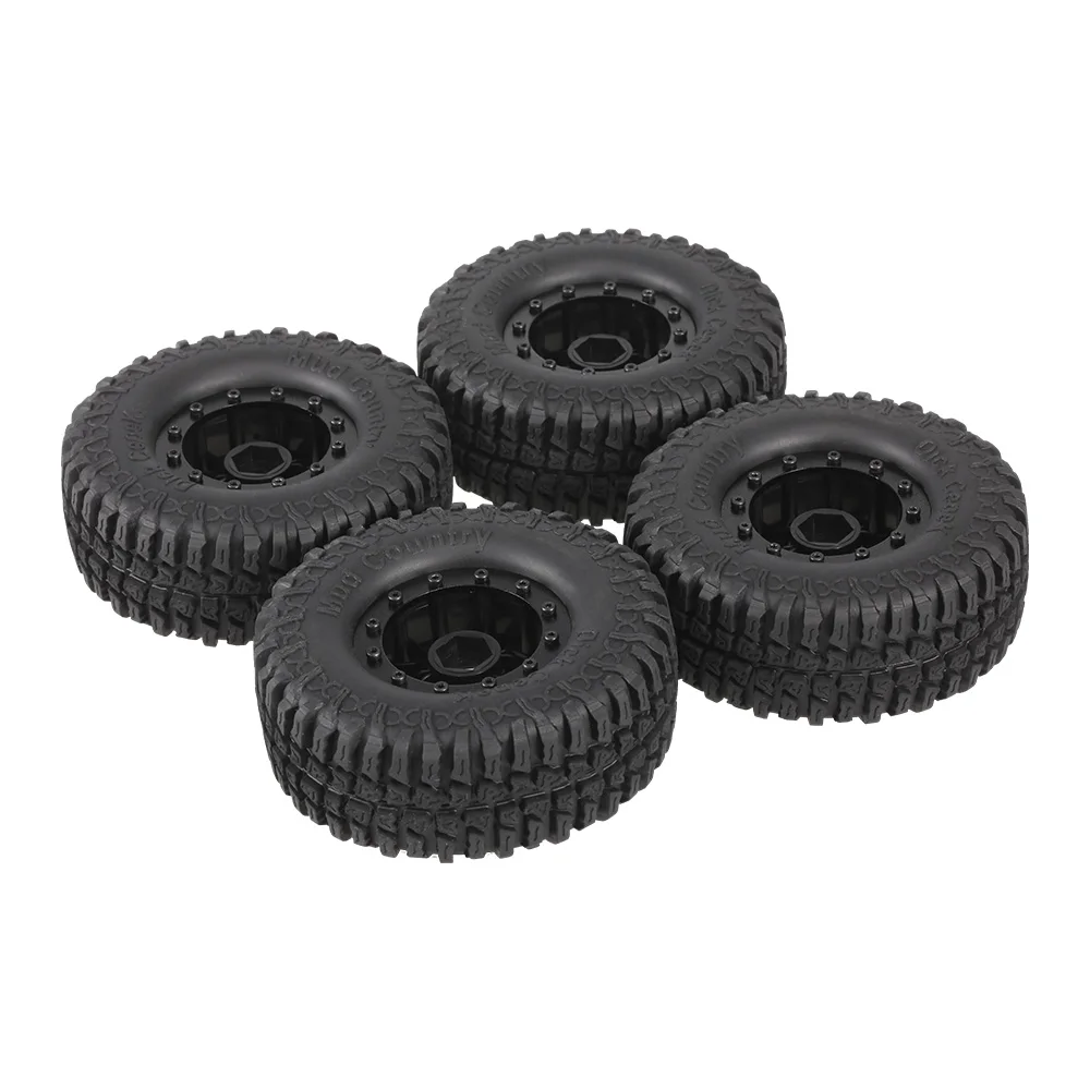 

4pcs AUSTAR 3020-3 100mm 1.9in Rim Rubber Tire Tyre Wheel Set RC Tires for RC4WD D90 CC01 1/10 RC Rock Crawler Car Model Tire