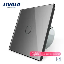 Настенный выключатель Livolo стандарта ЕС 2 ходовой переключатель с