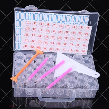 

32 Bottles Diamond Painting Pen Fix Tools Storage Box Rhinestone Mosaic Container box diamond painting Accessory Rhinestones
