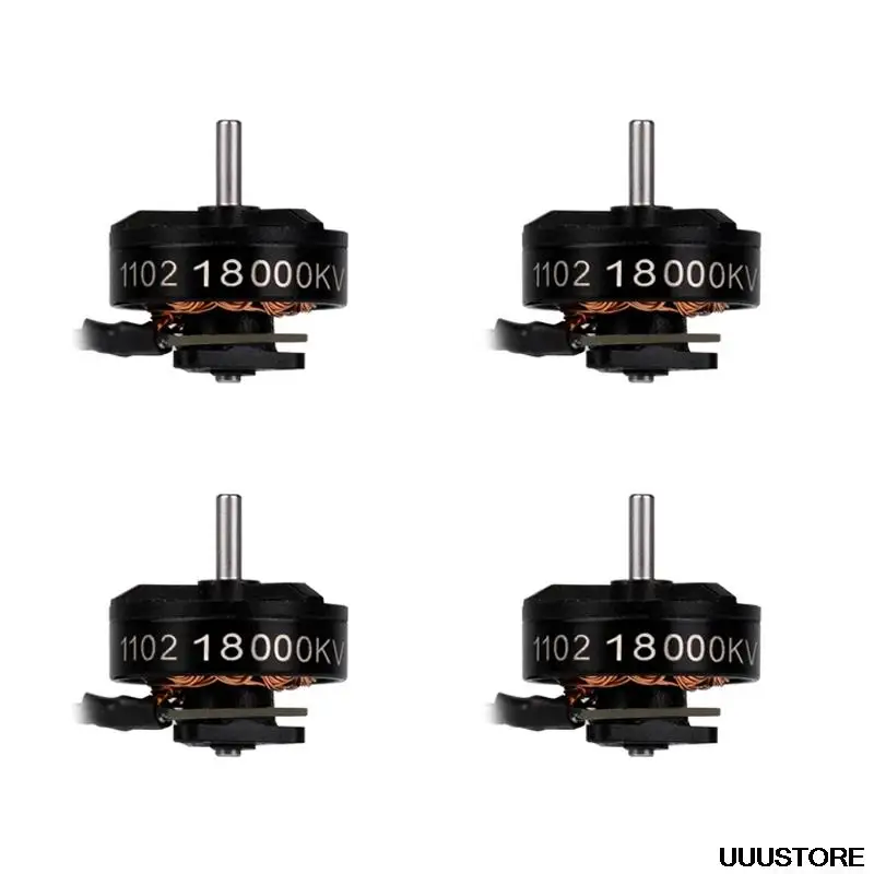 Newest 4PCS BETAFPV 1102 18000KV with 37mm 50mm Cable 1S Brushless Motors with M1.4*4 Screws for FPV RC Whoop Drone 1