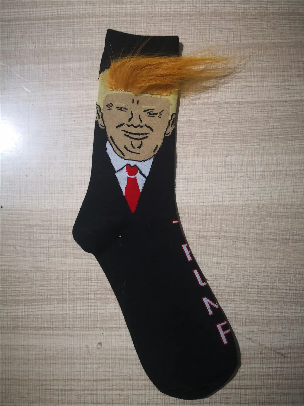 Модель года, носки в стиле «Дональд Трамп», унисекс, Забавный принт, Повседневные Гольфы для взрослых с объемным рисунком, накладные волосы, короткие носки, смешные мужские носки