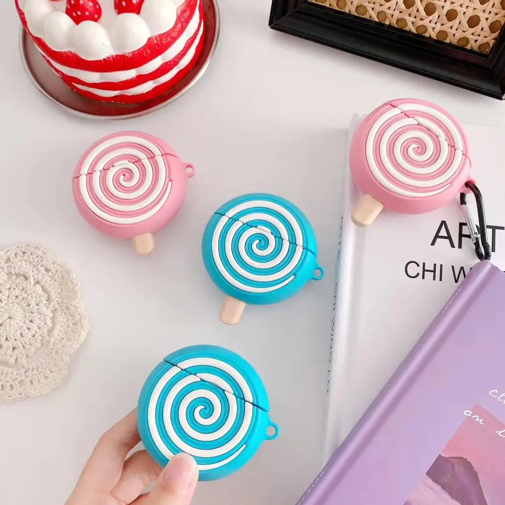 3D милая Беспроводная Bluetooth гарнитура Lollipop Food мягкий чехол для наушников Airpods PRO 3