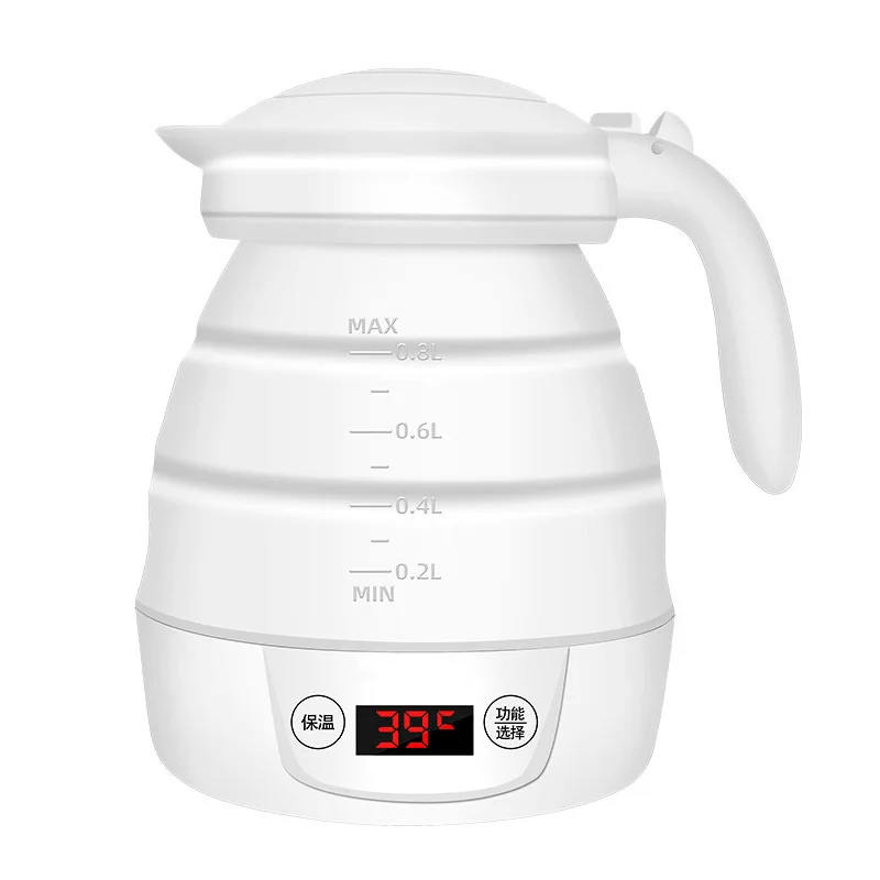 0.8L EU/US Plug Foldable Camping Electric Kettle Outdoor Travel Suitcase Teakettle Water Boiler Home Electric Appliances