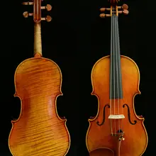 Настоящая фотография мастер 7/8 скрипка потрясающий звук маггини скрипка модель со вкусом анти-лак