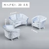 1:25 Mini Sofa Pillow Couch Lounge Chair Miniature Furniture for Doll House Accessories Interior Decoration Construction Toy 5