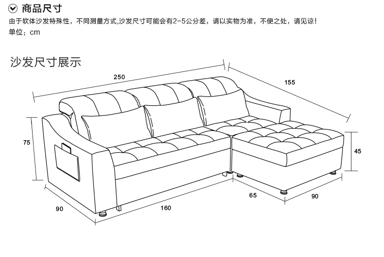 Тканевый диван-кровать с хранения мебели для гостиной диван/гостиная ткань диван-кровать секционный угловой современный функциональный подголовник