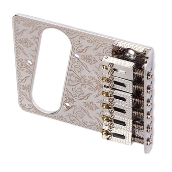 

Novelty Carved Roller Saddle Bridge Tailpiece for Electric Guitar