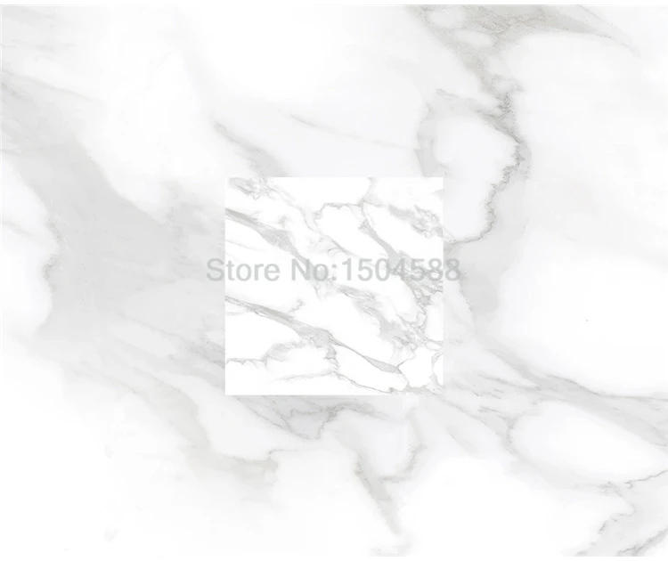 Modern Simple 3D Jazz White Marble Floor Wallpaper Living Room Bedroom Home Decor Mural PVC Self-Adhesive Waterproof 3D Stickers