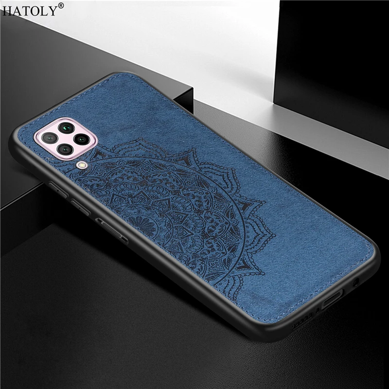 Для huawei Nova 6 SE чехол Роскошный ТПУ бампер рамка Ткань Твердая задняя крышка для