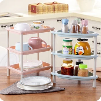 

3 Layer Gap Storage Rack Bathroom Tower Assemble Plastic Shelf Space Saving Organizer Holder Kitchen Stackable Movable Home Tool