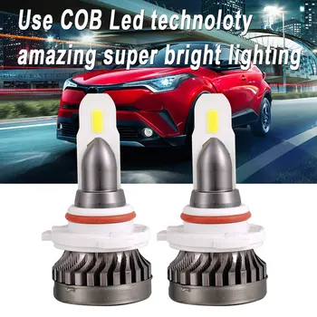 

Mini 9005 HB3 CSP LED Headlight Bulb Kits 6500K Pure White High/Low Beams