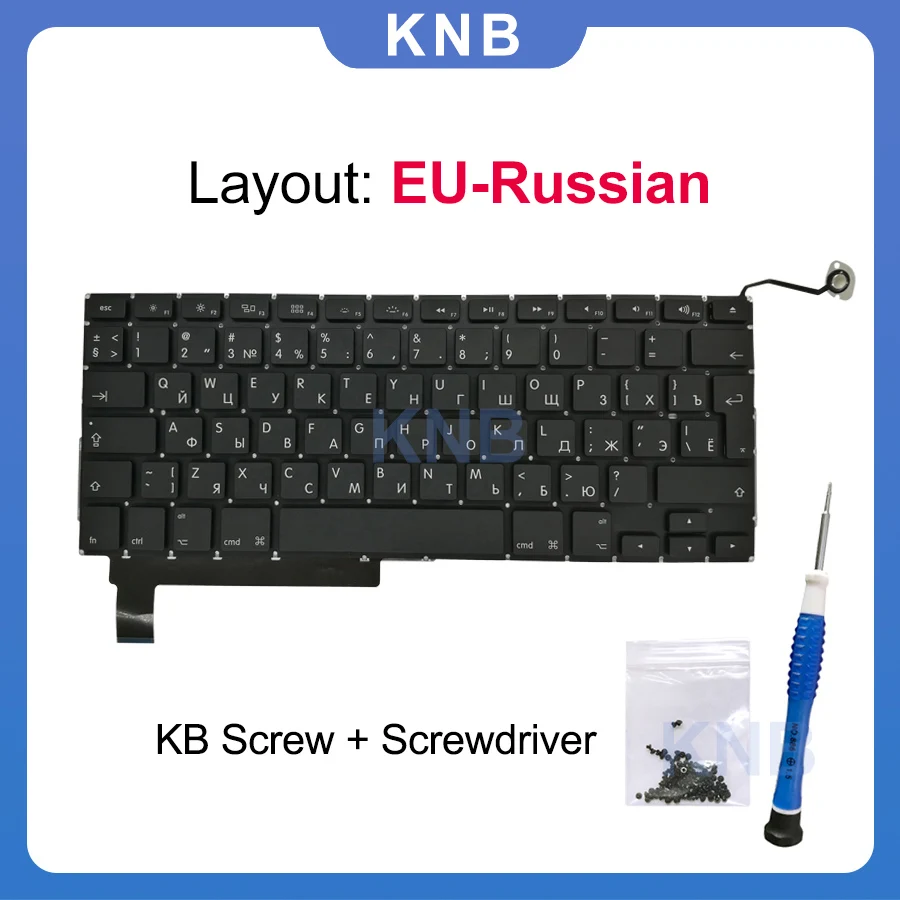 Новая сменная клавиатура для Macbook Pro 15 дюймов A1286 русская версия 2009 2010 2011 2012 года |