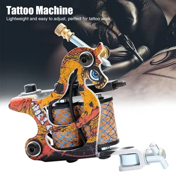 

Copper Coils Color Stamping Tattooists Tattoo Machine Beginner Adjustable Vibrating Portable Makeup Tool Body Art Compact Stable