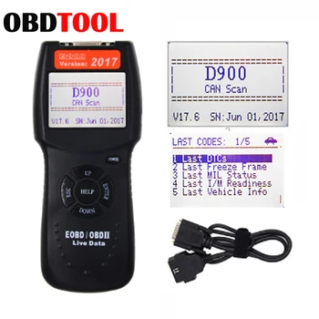 

V2019 2017.6 D900 CANBUS OBD2 EOBD Live Data Fault Code Reader Scanner Diagnostic Tool by reading the Diagnostic Trouble Codes