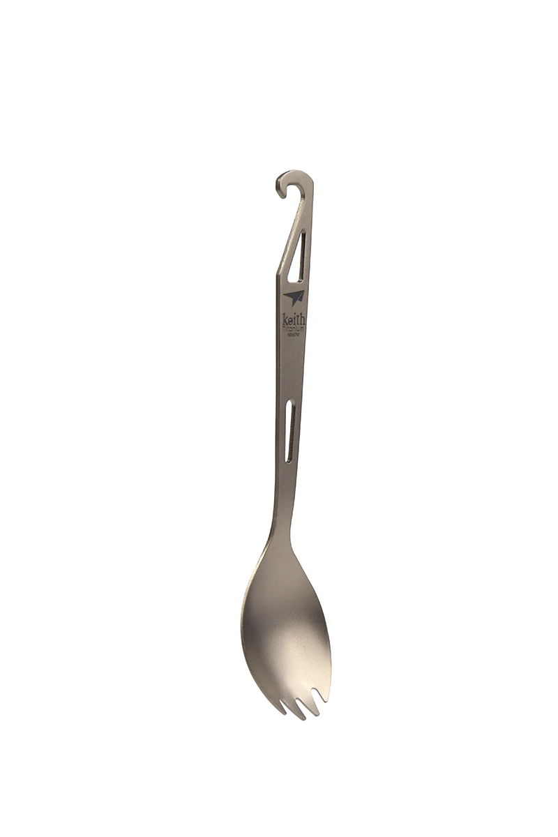 Titanium Spork with Bottle Opener 15g Ultralight Camping Cutlery