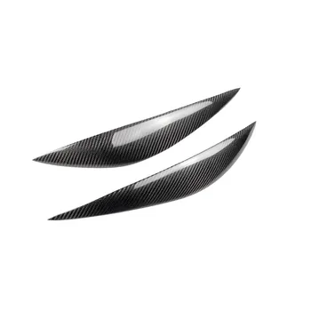 

1x Headlight Eyebrow Decorative Cover Car Car-bon Fiber Car Headlight Eyebrow Decorative Cover For Mercedes-Benz C-Class