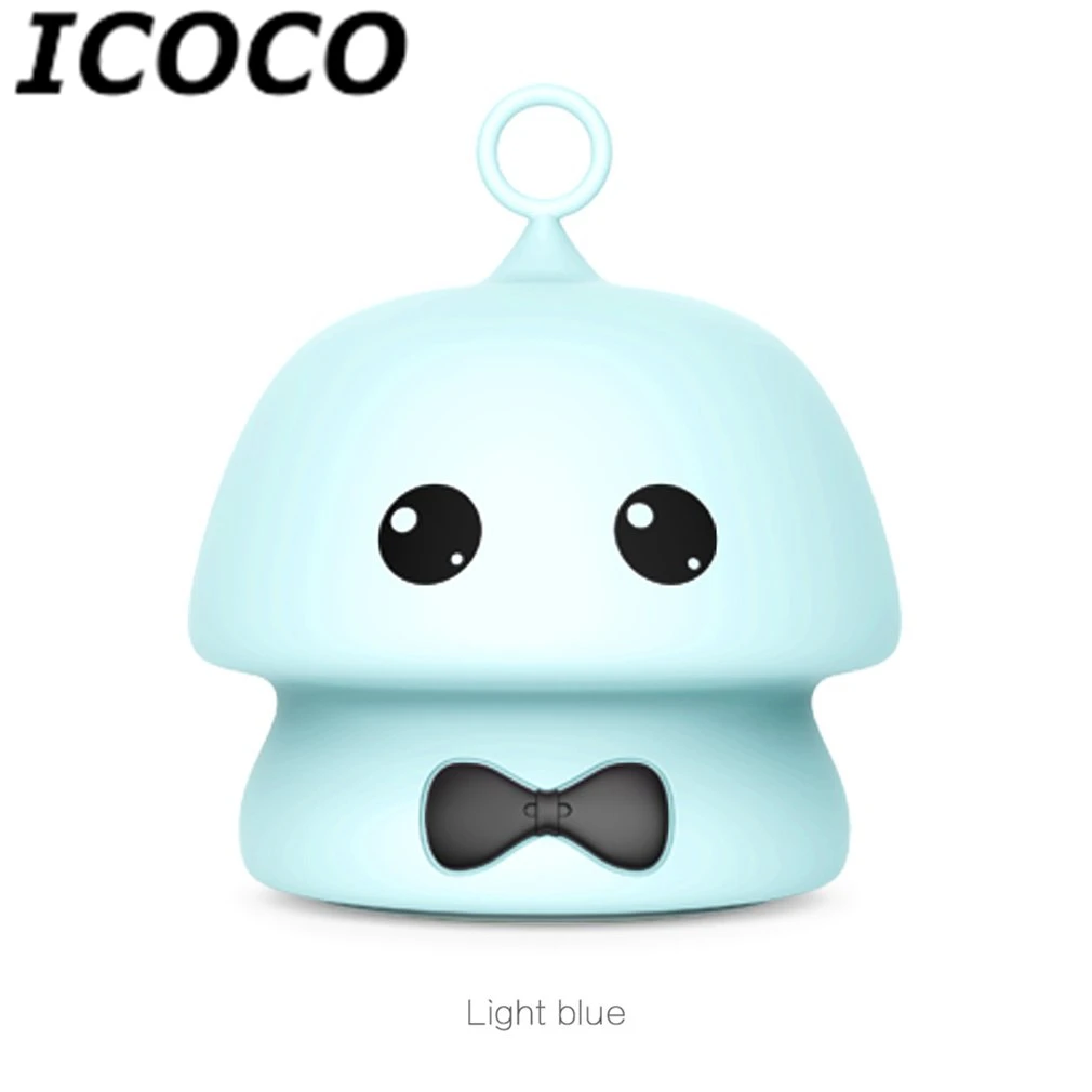 ICOCO Elf-shaped Pat лампа с умным сенсорным сенсором, светильник для шкафа, мини светодиодный Ночной светильник, портативный, меняющий цвет, прикроватный светильник