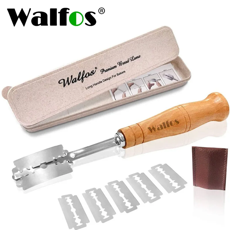 WALFOS Bread Lame New European Bread Arc Curved Bread Knife Western-Style Baguette Cutting French Toas Cutter Tools