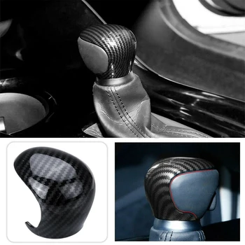 

Car Gear Shift Head Cover Gear Shift Knob Sticker Panel Head Cover Trim Carbon Fiber for Toyota IZOA CHR