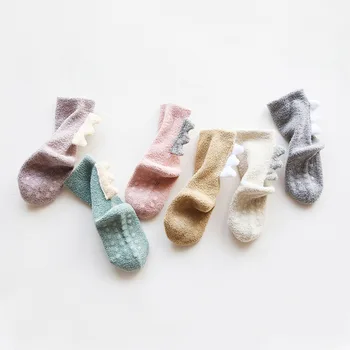 

Baby Kids Corals Fleece Socks Winter Warm Anti Slip Socks for Children Newborn Snow Clothes BMF88