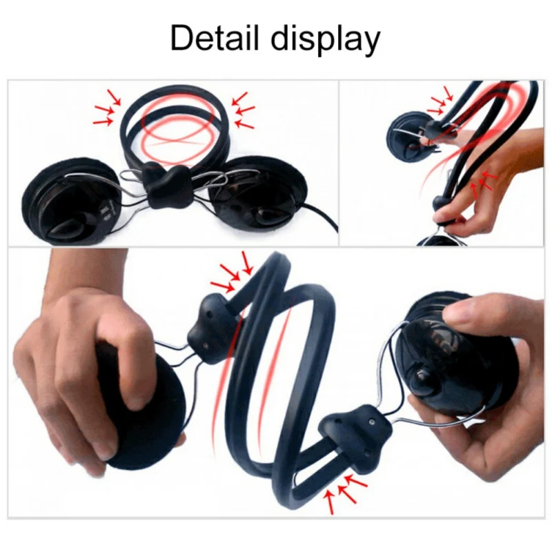 Braided Wired Headphones Foldable Headset Subwoofer Stereo Headphones With Microphone