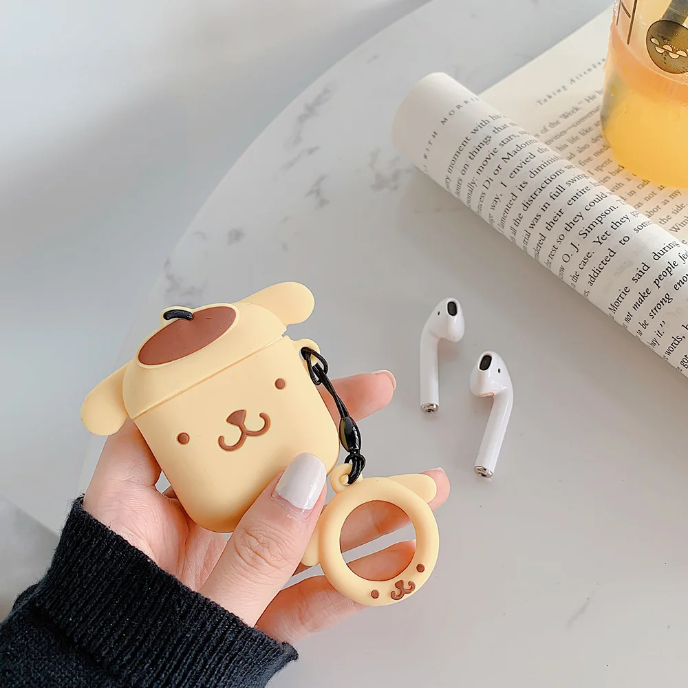 Charging Earphone Case For Air Pods Charging Protective Box Cute Minnie Duck Dog Paw Bags For Apple AirPods 1 2 Headphone Cover - Цвет: GJ0422