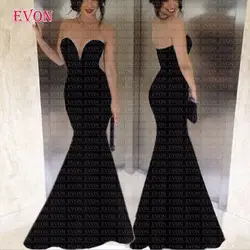 Сексуальная черная Русалка Eveming платья 2020 Vestidos De Fiesta De Noche для возлюбленных, длинные, праздничные вечерние праздничные платья Robe De Soiree