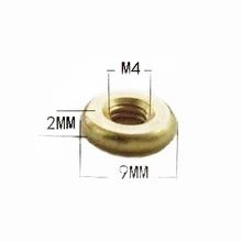 M4 M5 M6 латунная тонкая гайка накатанная медная шайба ручка шкафчика гайка светильник гайка крепеж