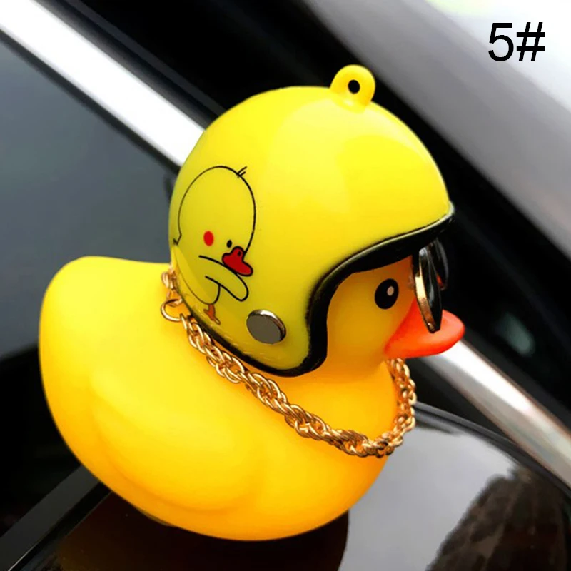 1pc Car Goods Gift Wind-breaking Wave-breaking Duck For Car Ornaments Auto Interior Decoration With Lamp/Without Lamp Hot Sale